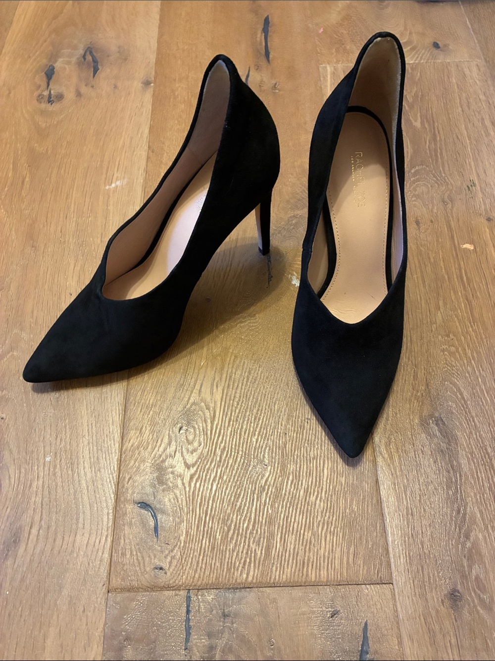 Rachel Zoe Black Pointed-Toe Stiletto Pumps